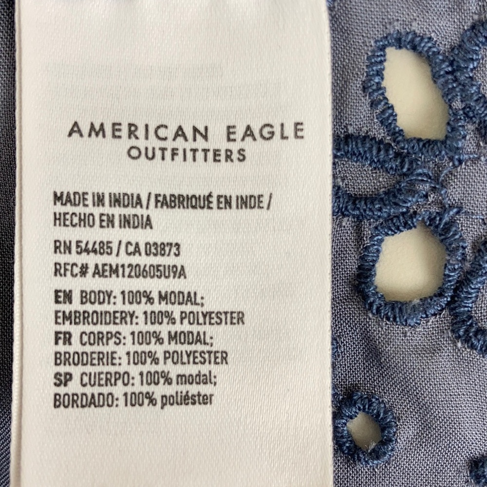 American Eagle Blue Long Kimono - Picture 14 of 16